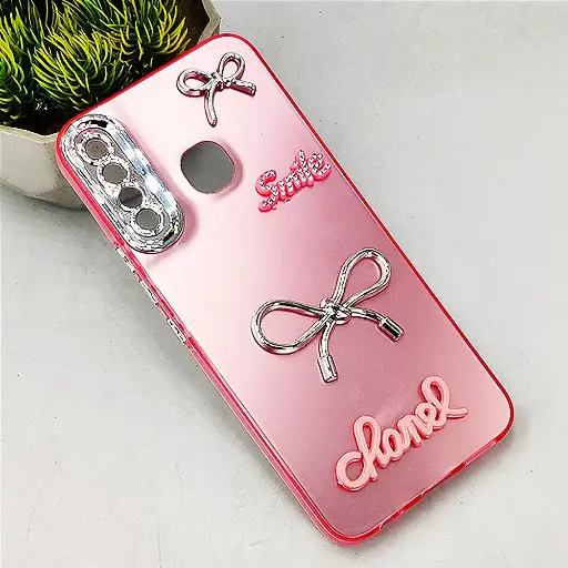 [PO8BIHOT8-14-10] Infinix Hot 8|Hot 8 Lite|Tecno Spark 4 Fancy Chanel/Smile Back Case (Pink)