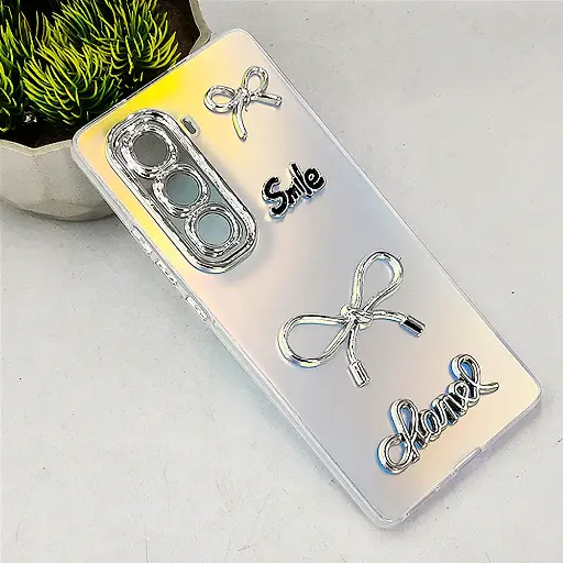 [PO8BIHOT50PRPL-14-30] Infinix Hot 50 Pro Plus 4G Fancy Chanel/Smile Back Case (Blue)