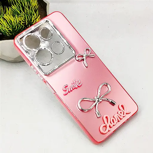 [PO8BINOT30-14-10] Infinix Note 30 4G|5G Fancy Chanel/Smile Back Case (Pink)