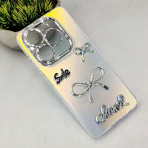 [PO8BTSPRK20C-14-30] Infinix Hot 40i|Smart 8|Smart 8 Pro|Tecno Pop 8|Spark 20C|Spark 20 Fancy Chanel/Smile Mobile Back Case (Crystal)