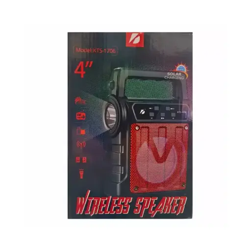 [MD2LM4B-6] KTS-1706   4" Inch Wireless Bluetooth Speaker With Torch