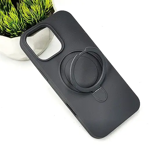 [PO23BIP16PMAX-7-9] iPhone 16 Pro Max Compatible With MagSafe Official Soft Silky Back Case (Gray)