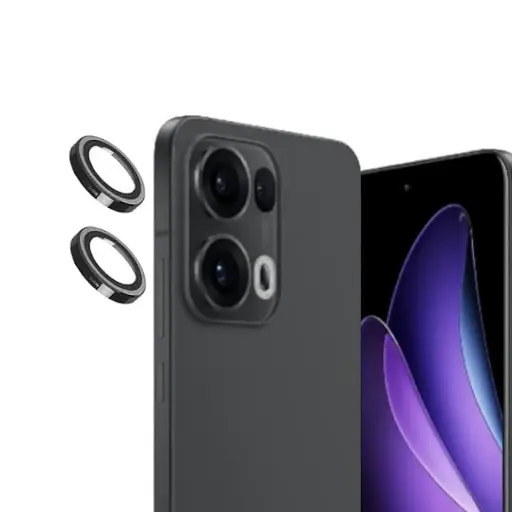 [PL14ORNO13-3-2] Oppo Reno 13 5G Camera Rings - (Black) | Durable Protection for Your Lens 