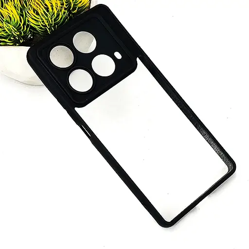 [PO10BINOT40-6-2] Infinix Note 40 4G Side Color & Transparent Spigen Back Case (Black)