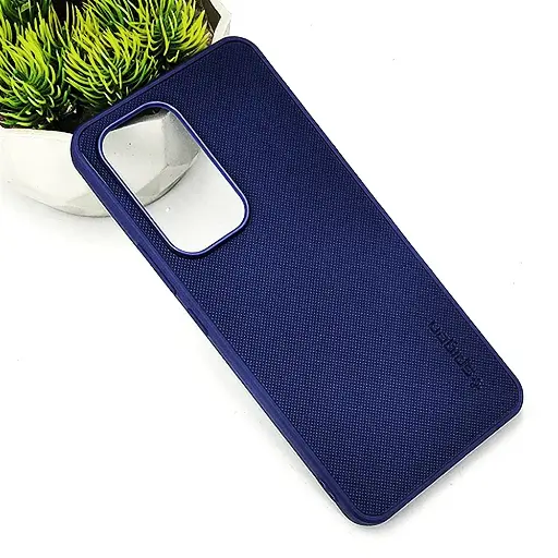 [PO32BVIY100-16-17] Vivo Y100|Y200E|V30 Lite 5G Spigen Hard Dotted Leather Back Case (Navy Blue)