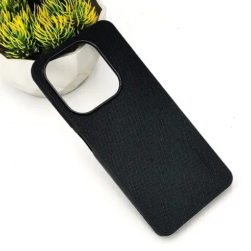 [PO32BMINOT13-16-2] Xiaomi Redmi Note 13 4G Spigen Hard Dotted Leather Back Case (Black)