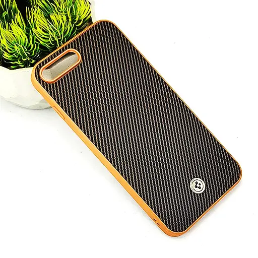[PO54BIP7GPL-4-13] iPhone 7G Plus|8G Plus Spigen Logo 3D Carbon Fiber Texture Back Case (Brown)