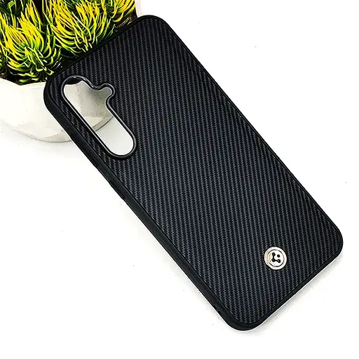 [PO54BSS23FE-4-2] Samsung Galaxy S23 FE 5G Spigen Logo 3D Carbon Fiber Texture Back Case (Black)