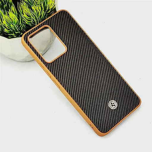 [PO54BVIV23-4-13] Vivo V23 4G Spigen Logo 3D Carbon Fiber Texture Back Case (Brown)