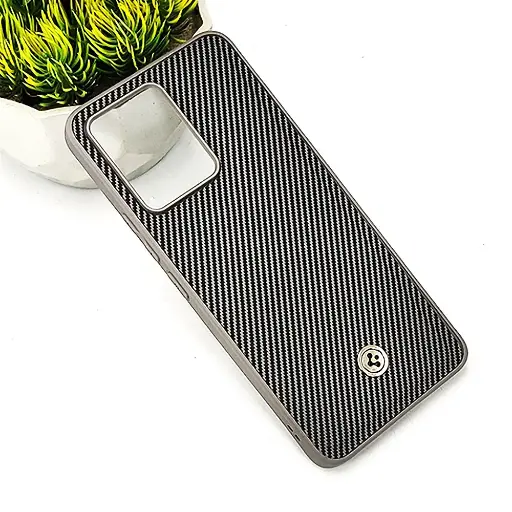 [PO54BVIV23-4-9] Vivo V23 4G Spigen Logo 3D Carbon Fiber Texture Back Case (Gray)