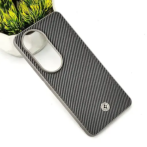[PO54BVIV50L-4-9] Vivo V50 Lite 4G Spigen Logo 3D Carbon Fiber Texture Back Case (Gray)
