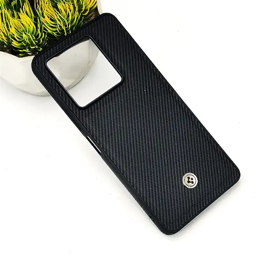 [PO54BINOT30PR-4-2] Infinix Note 30 Pro 4G Spigen Logo 3D Carbon Fiber Texture Back Case (Black)