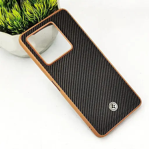 [PO54BINOT30PR-4-13] Infinix Note 30 Pro 4G Spigen Logo 3D Carbon Fiber Texture Back Case (Brown)