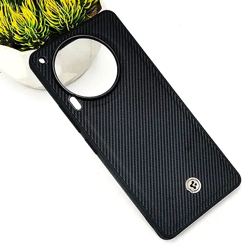 [PO54BTCMN30-4-2] Tecno Camon 30 Spigen Logo 3D Carbon Fiber Texture Back Case (Black)