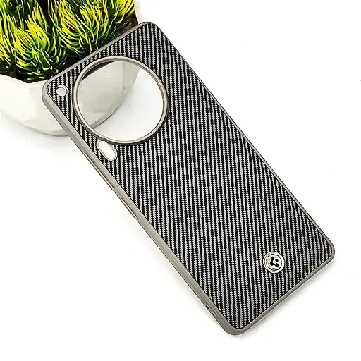 [PO54BTCMN30-4-9] Tecno Camon 30 Spigen Logo 3D Carbon Fiber Texture Back Case (Gray)