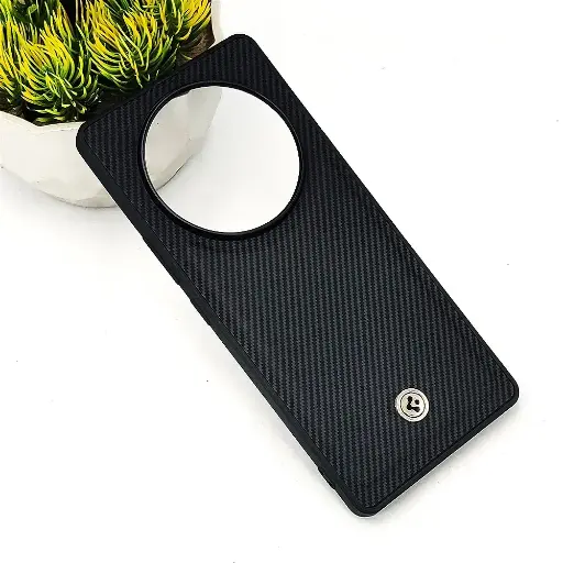 [PO54BMI14C-4-2] Xiaomi Redmi 14C| Poco C75 Spigen Logo 3D Carbon Fiber Texture Back Case (Black)