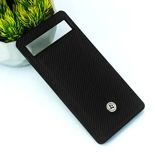 [PO54BGPXL6-4-2] Google Pixel 6 Spigen Logo 3D Carbon Fiber Texture Back Case (Black)