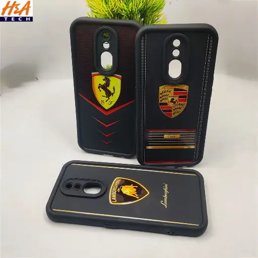 [PO14BOF11-31-2] Black Logo Soft Silicone Printed Back Case Oppo F11 Slim Protective Cover