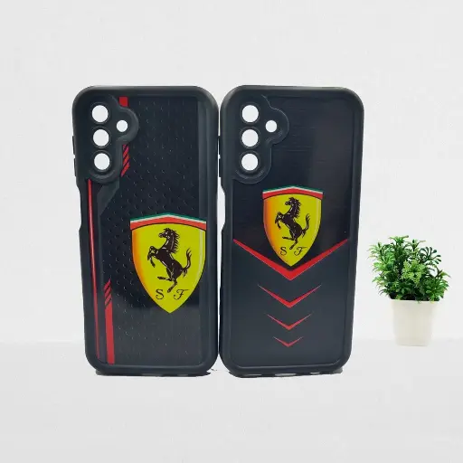 [PO14BSA04S-31-2] Samsung Galaxy A04s Logo Soft Silicone Printed Back Case (Black)