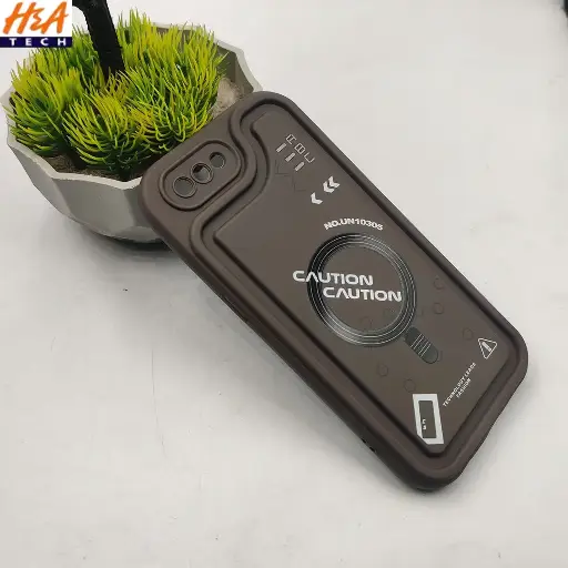 [PO14BOA57-53-34] Oppo A57 Soft Silicone 3D Printed Back Case (Dark Brown)