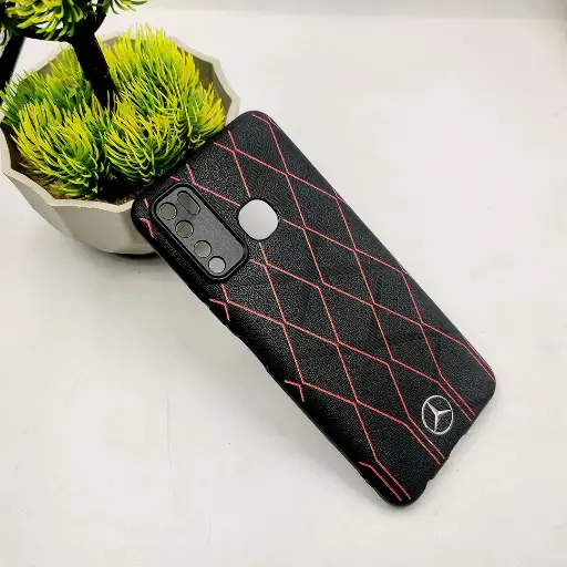 [PO14BIHOT9-75-2] Infinix Hot 9 PU Leather Texture Skin Surfer Soft Silicone Back Case (Black)