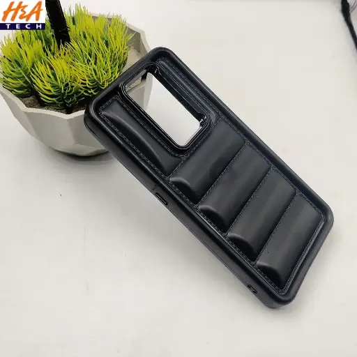 [PO14BOA5TW-20-2] Oppo A9 2020|A5 2020 New Solid Puffer Back Case (Black)