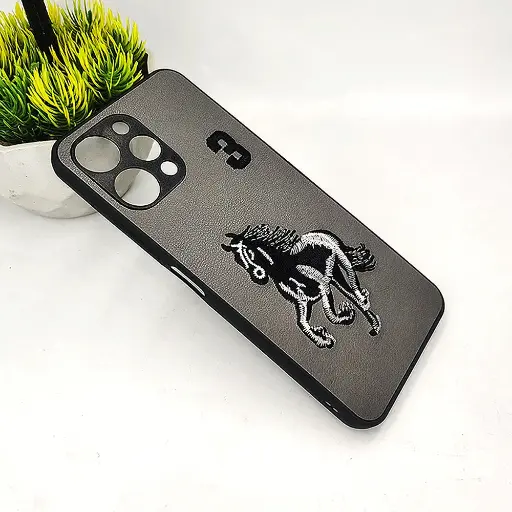 [PO43BMI12-13-9] Redmi 12 4G Santa Barbara Polo Raquet Back Case (Gray)