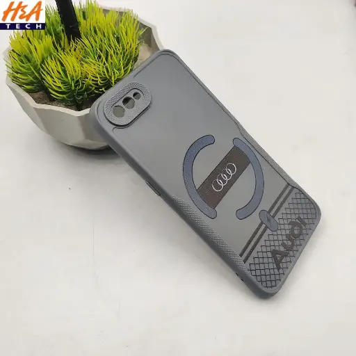 [PO14BOA1K-78-9] Gray Soft Silicone 3D Printed Back Case OPPO A1K & realme C2