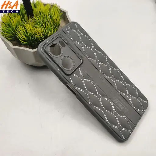 [PO14BOA57 4G-61-9] Gray Soft Silicone Back Case OPPO A57 4G A77 4G A36 & realme 9i Slim Cover