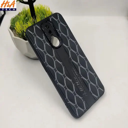 [PO14BOF11-61-2] Black Soft Silicone Back Case Oppo F11 Slim Protective Cover