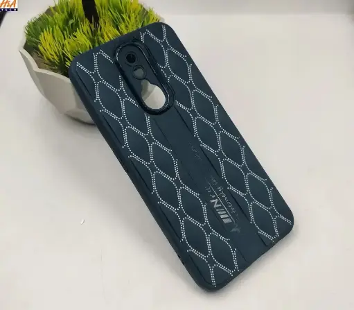 [PO14BOF11-61-17] Navy Blue Soft Silicone Back Case Oppo F11 Slim Protective Cover