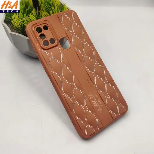 [PO14BSA21S-61-13] Samsung Galaxy A21s Soft Silicone Back Case (Brown) – Premium Slim Fit