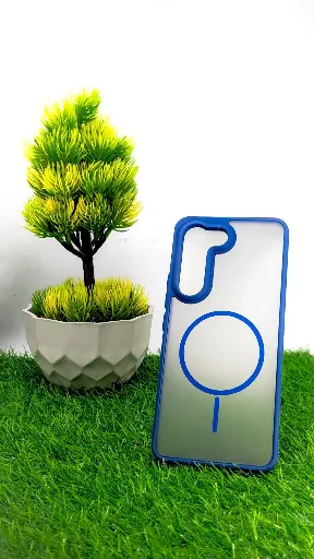 [PO6BVIY100-12-17] Vivo Y100 4G Stylish & Durable Matte Case With MagSafe Back Case (Navy Blue)