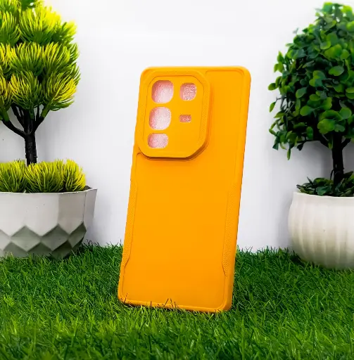 [PO14BINOT50-71-6] Infinix Note 50 4G Soft Silicone Back Case Yellow – Slim, Shock‑Absorbent, Stylish