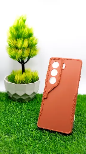 [PO14BTCMN40PR-71-13] Tecno Camon 40 Pro 4G Spigen Soft Silicone Back Case (Brown)