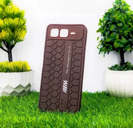 [PO14BISMRT10PL-7-34] InfiniX Smart 10 Plus New Soft Silicone Back Case (Dark Brown)
