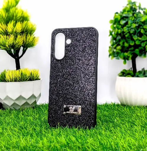 [PO9BSA17-14-2] Samsung Galaxy A17 4G|5G Swarovski Ladies Glam Back Case (Black)