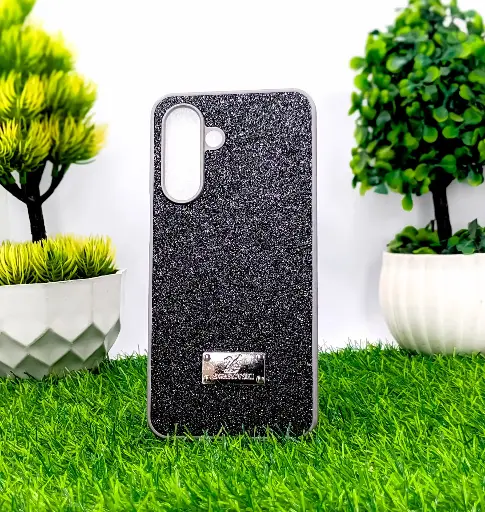 [PO9BSA17-14-9] Samsung Galaxy A17 4G|5G Swarovski Ladies Glam Back Case (Gray)