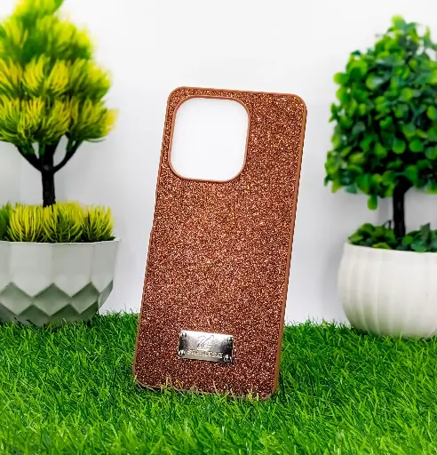 [PO9BOA5PR-14-13] Oppo A5 Pro 4G Swarovski Ladies Glam Back Case (Brown)