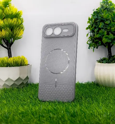 [PO14BISMRT10PL-80-9] Infinix Smart 10 Plus 4G Gray Magsafe Logo Soft Silicone Case – Slim Fit Protection