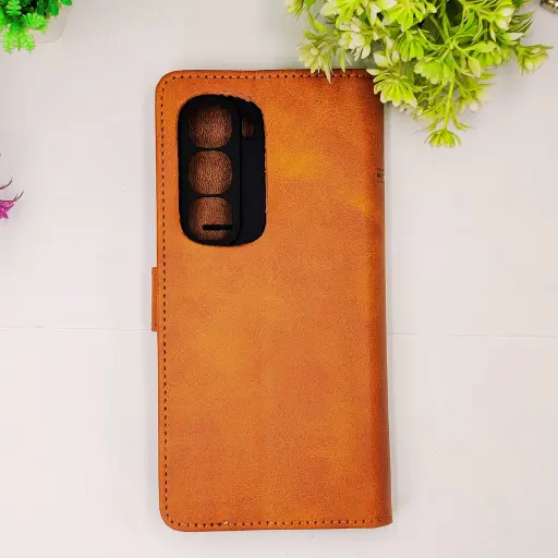 [PO42FBIHOT60I-4-5] Infinix Hot 60 4G|Hot 60i 4G NMT Premium Luxuary Leather Book Case (Golden)