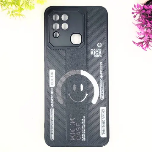 [PO14BIHOT10S-69-2] Infinix Hot 10S/Hot 10T Soft Silicone Kick Case Printed Mobile Back Case (Black)