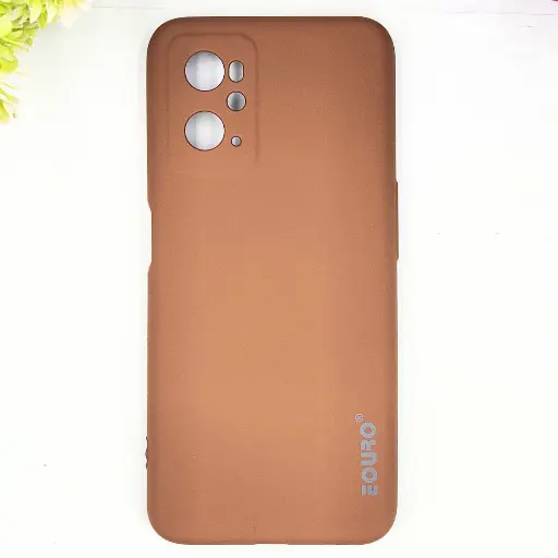 [PO23BOA76-9-13] Oppo A76/A96 Eouro Official Soft Silky Back Case (Brown)