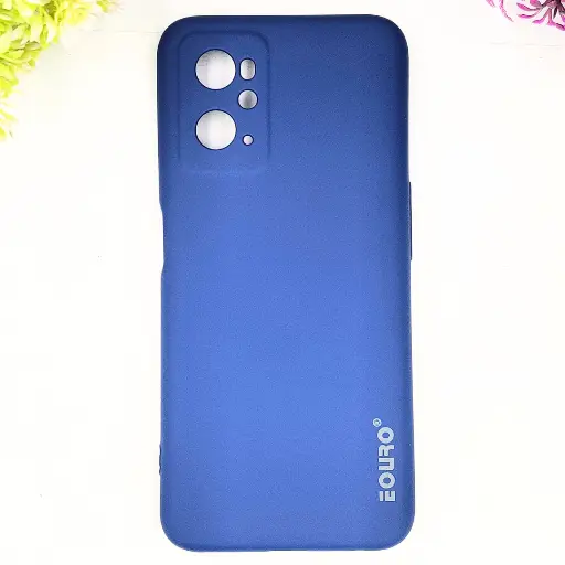 [PO23BOA76-9-17] Oppo A76/A96 Eouro Official Soft Silky Back Case (Navy Blue)