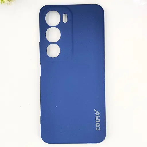 [PO23BVIY19S-9-17]  Vivo Y19S 4G Eouro Official Soft Silky Back Case (Navy Blue)