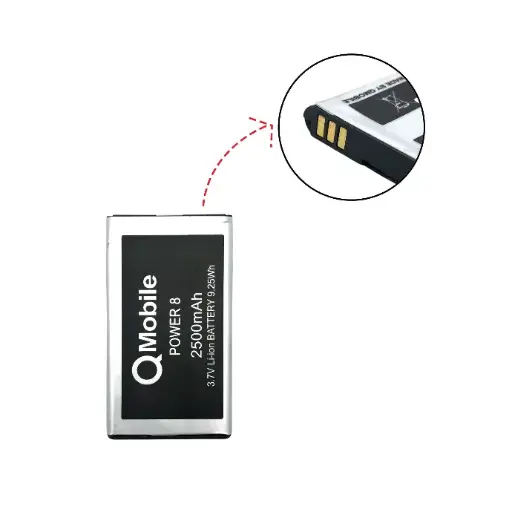 [BT QPOWER8-4] Q Mobile Power 8 Battery BT-QPOWER8-4 - Reliable 2500mAh Power Source
