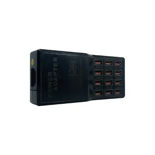 [C1D2S1LM-4] 12 USB Ports Charging Power Adapter - Multi-Device Fast Charging